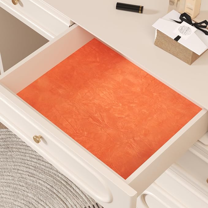 CHIHUT Orange Felt Drawer Liner