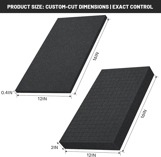 Dual-Thickness Case Foam Insert Kit 4PCS
