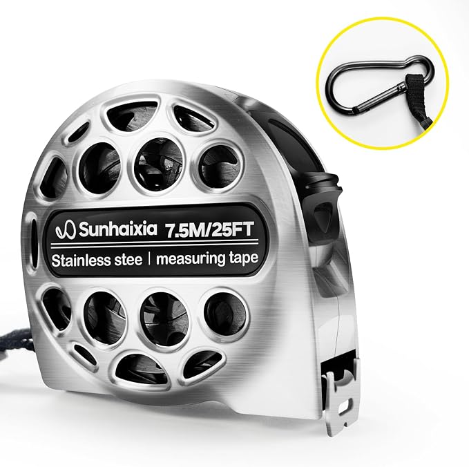 4-in-1 Laser Tape Measure with Laser Level Crosshairs |130ft/40m Laser