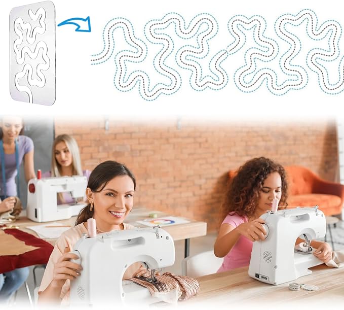 Free Motion Quilting Templates: Acrylic Quilting Ruler Template