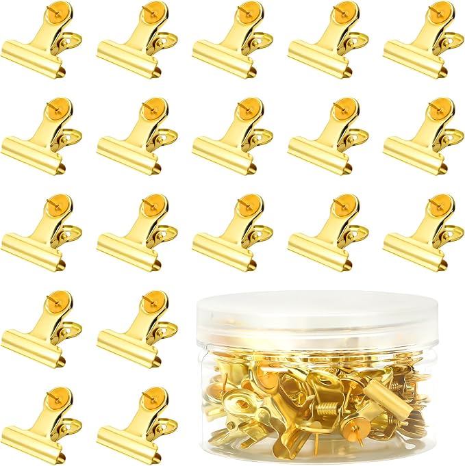 SANNIX 20 Pcs Metal Push Pin Clips 22mm