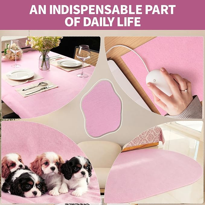 Baby Pink Fabric Sheet 36" X 36", 1.4mm Thick Large Soft Durable Flexible Craft