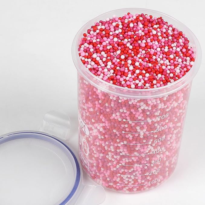 CCINEE 80000 Pieces Foam Balls Slime Supplies Colorful Foam Beads 2-3mm