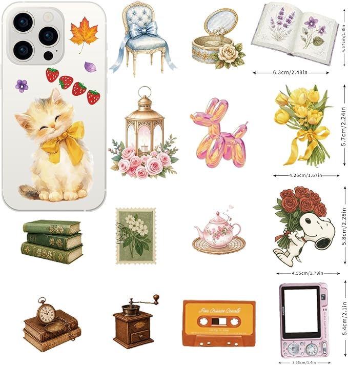 Coquette Aesthetic Vinyl Stickers Pack