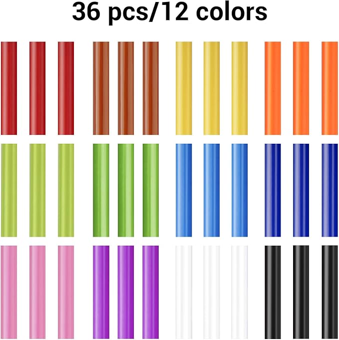 ENPOINT Colored Hot Glue Sticks, Sealing Wax Sticks