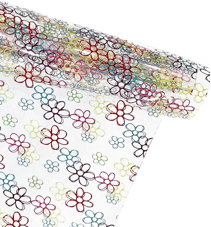 ONEART | Printed TPU Jelly Faux Leather 12 x 53 inches Transparent Clear Jelly