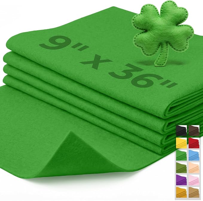 IONTACH 9" X 36" Soft Felt Sheets 1.6mm Thick | Acrylic Felt Fabric