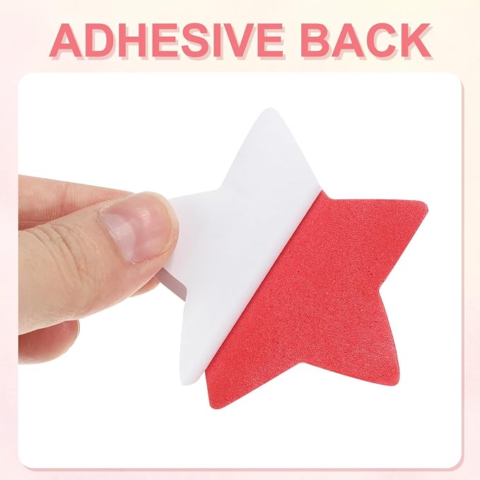 PATIKIL 2.2"x2.2" Star Foam Stickers