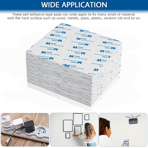 600 Pack Double Sided Foam Tape, Square Super-Sticky Double Sided Adhesive Pads