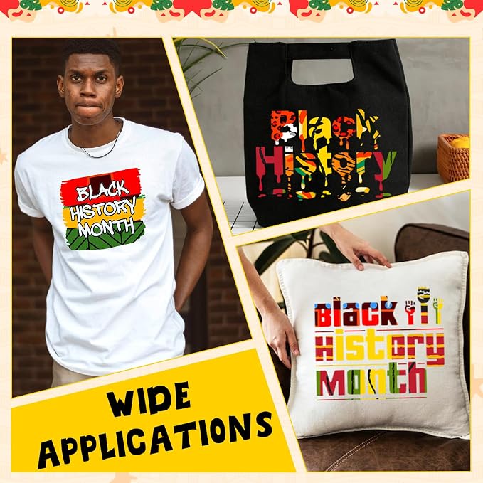 HTVSTD Kwanzaa HTV Heat Transfer Vinyl 12 Sheets 12×10in Iron on Vinyl | Africa