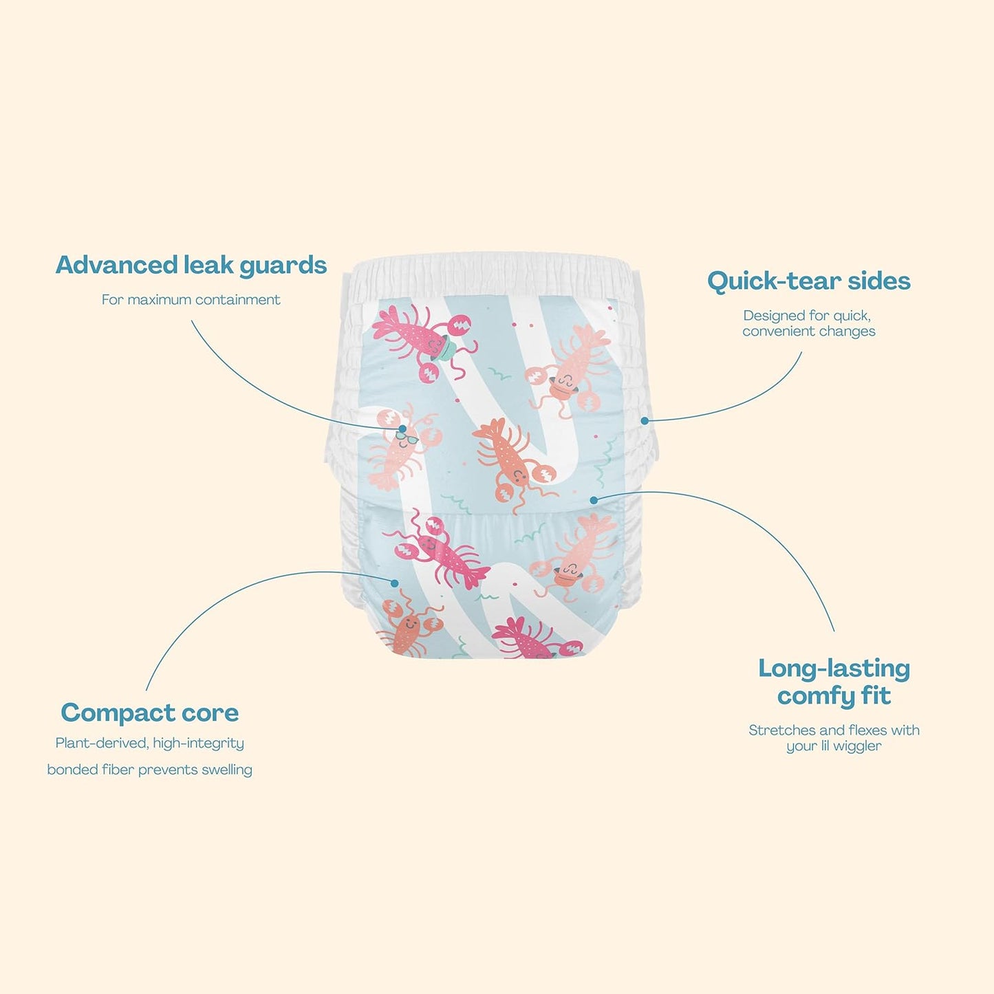 Hello Bello Premium Swim Diapers I Affordable and Eco-Friendly Disposable Swim Dipes for Babies and Kids I Size Medium