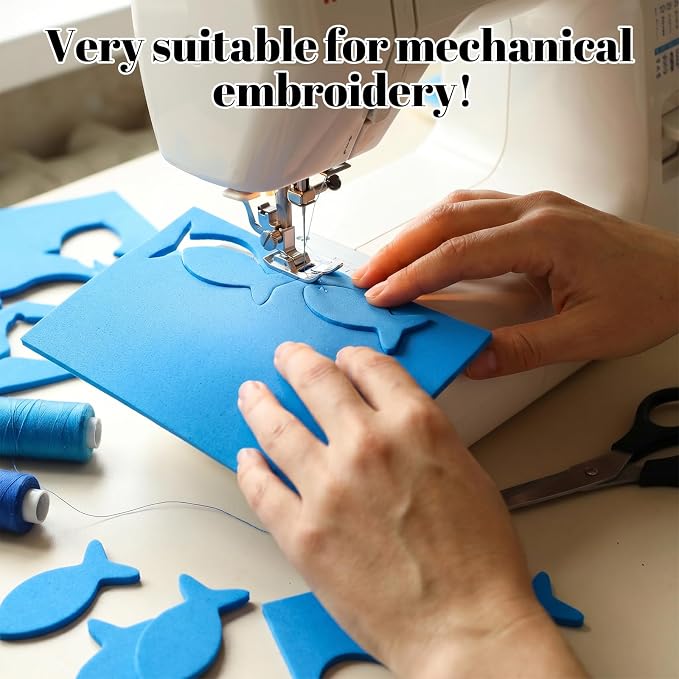 MAQUITA 48 Pcs 3mm Craft Foam Sheets, 6x9 Inch EVA Embroidery Puff Foam