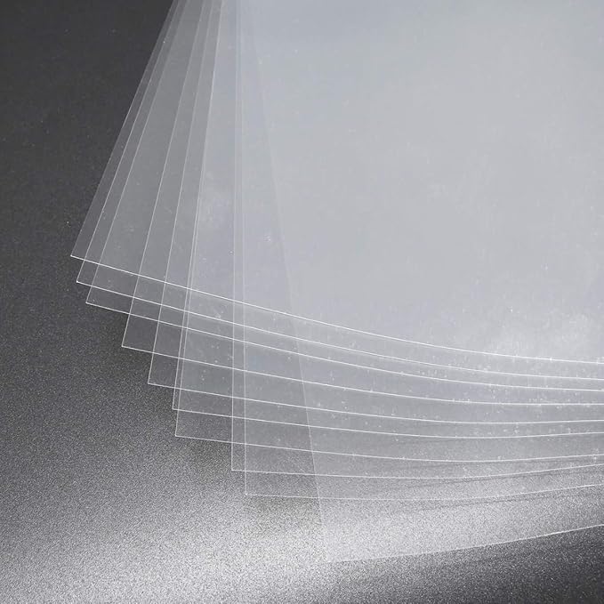 15 Pack 6 mil Blank Mylar Stencil Sheets | 12 x 12 Inch Clear Blank Plastic