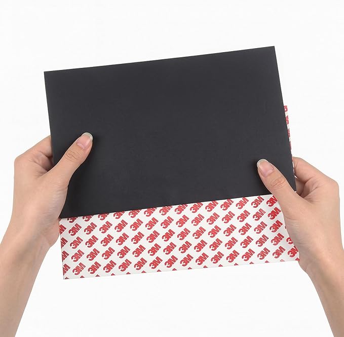 80Mil Magnetic Sheets with Adhesive 8.5" x 11", Self Sticky Anisotropic Sheet