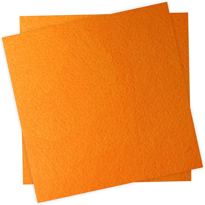 12" x 12" Felt Fabric Sheets for Crafts, 1mm Thick, Squares Felt Paper for