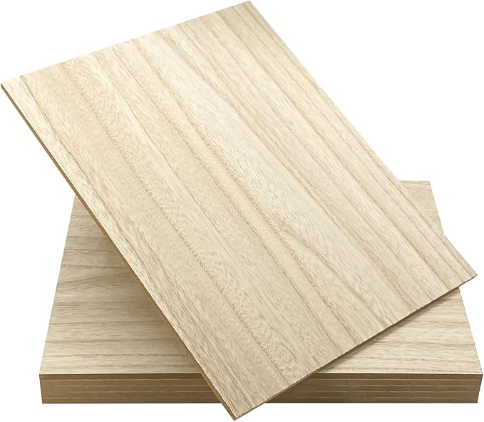 6 Pack MDF Wood Boards 11"x14"-1/4th inch Thick Wooden Planks, Double Sided