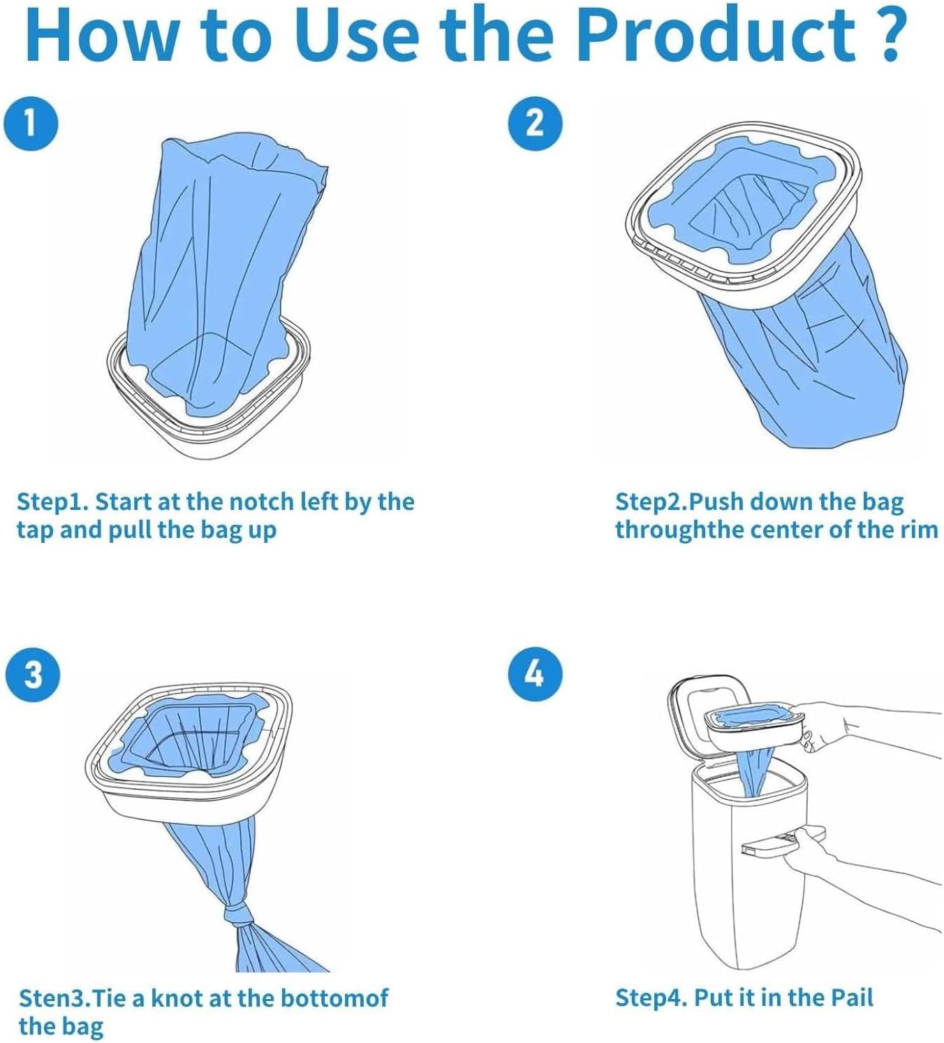 Jumbo Square Refills Disposal Bags Refill Compatible with Diaper Genie Compact and Select Pails(Not Fit Classic Version Pails),with Continuous Film,HoldUp to 810 Newborn-Sized Diapers Per Refill,4Pack