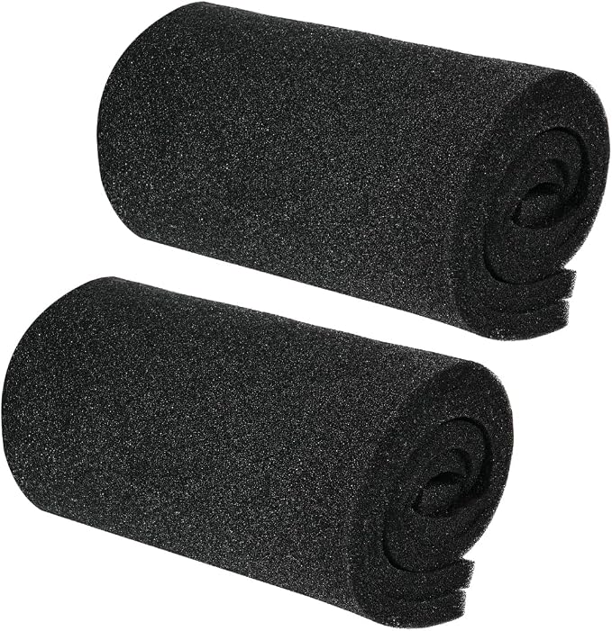 AQUANEAT 2 Pack Aquarium Bio Sponge Filter Media Pad Cut-to-Size Open Cell Foam