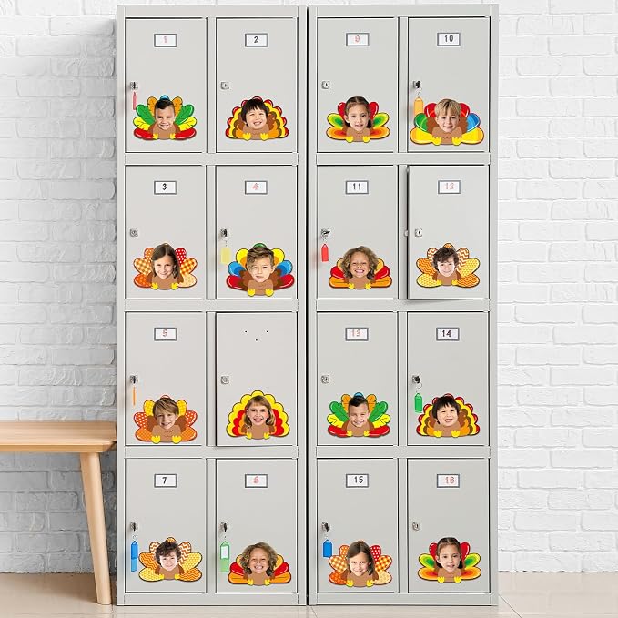gisgfim 80Pcs Fall Decorations Bulletin Board Thanksgiving Turkey Paper