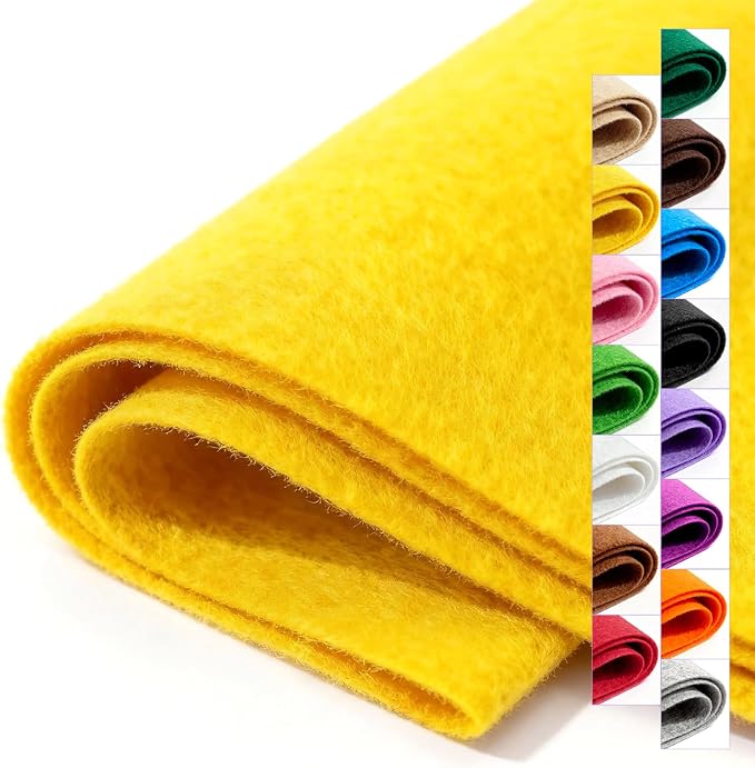 Felt Fabric 36'' X 36'' Large Felt Sheets Stiff Craft Felt by The Yard