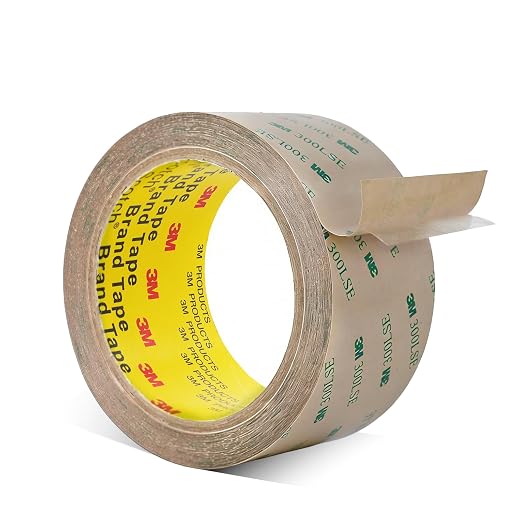3M Double Sided Tape 300LSE 2" x 36Ft Clear, 1 Pack | Heavy Duty Adhesive Tape