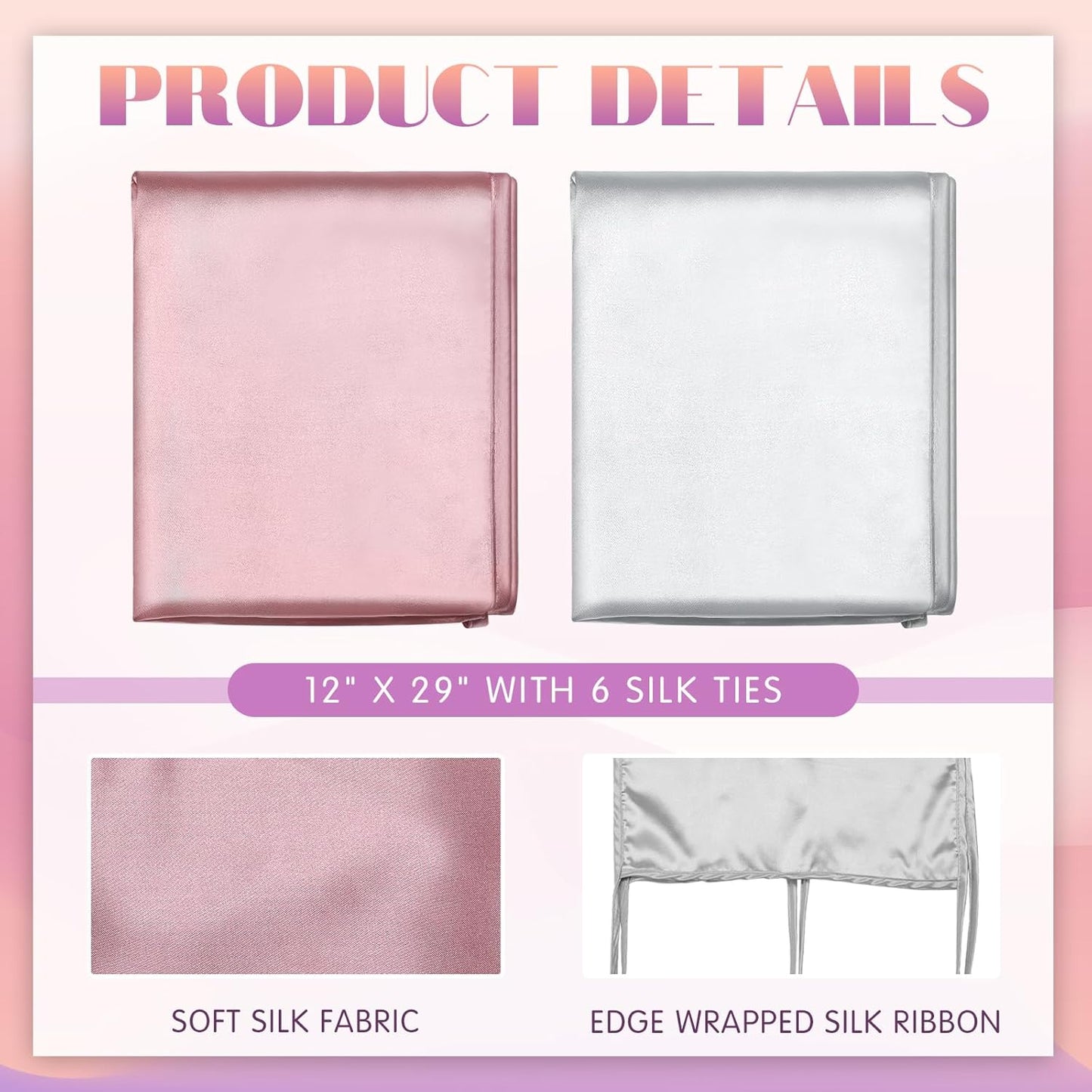 Hosuly 2 Pcs Satin Bassinet Sheet Baby Hair Soft Silk Feeling Sheet Baby Bassinet for Rectangle Cradle Pad Mattress Boys Girls Newborn Infant(Pink, Gray)