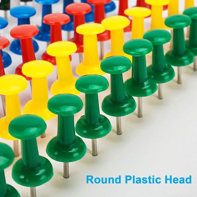 400Pcs Push Pins, Thumb Tacks for Bulletin Board, Stick Pins Thumb Tacks for