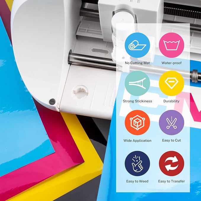 HAWERSI Smart Permanent Adhesive Vinyl 30 Sheets