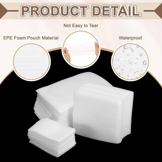 uxcell 50 Pcs Cushion Foam Pouches, Photo Frame
