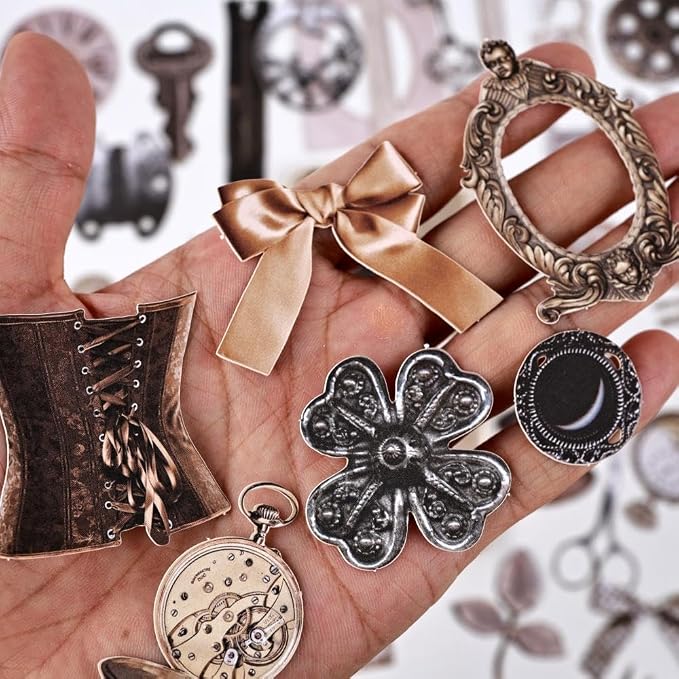Diuhofart 2Pack Vintage Scrapbook Embellishments
