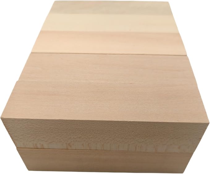 10PCS Basswood Carving Blocks, Whittling Wood Carving Kit, Unfinished Wooden