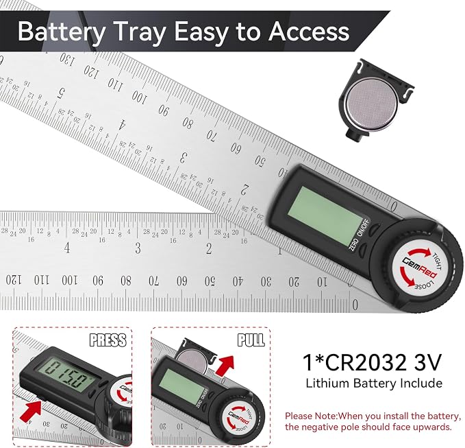 GemRed 82305 Digital Angle Finder Protractor