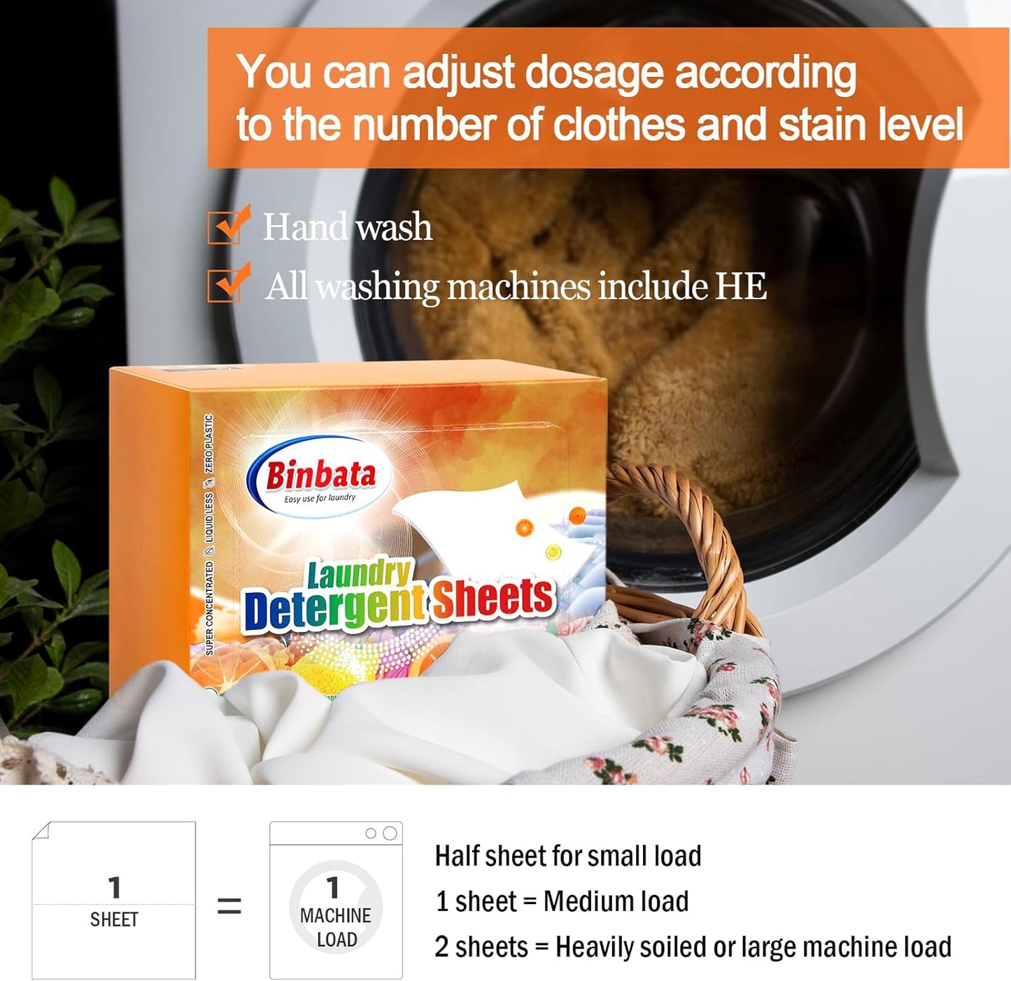Laundry Detergent Sheets, 200 Loads Citrus Charm Scent Hypoallergenic Eco-Friendly, Biodegradable Plastic Free Liquidless Laundry Sheets Suitable for Sensitive Skin