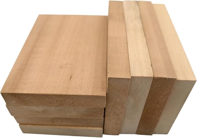 8PCS Basswood Carving Blocks, Whittling Wood Carving Kit, Unfinished Wooden