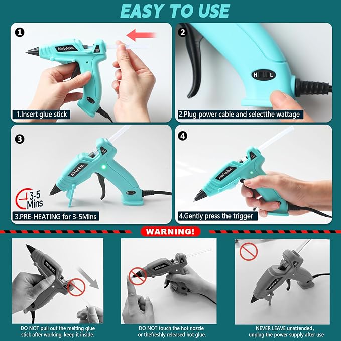 Halobios Mini Dual Temp Hot Glue Gun