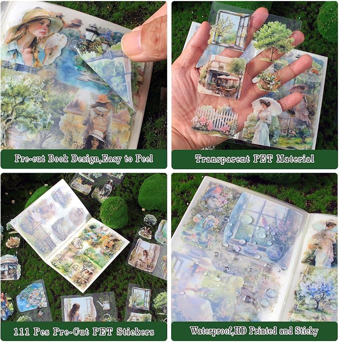 Spring Landscape Pre-Cut Journal Sticker Book
