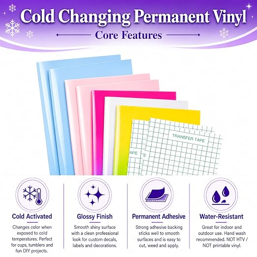 Color Changing Vinyl Permanent Adhesive