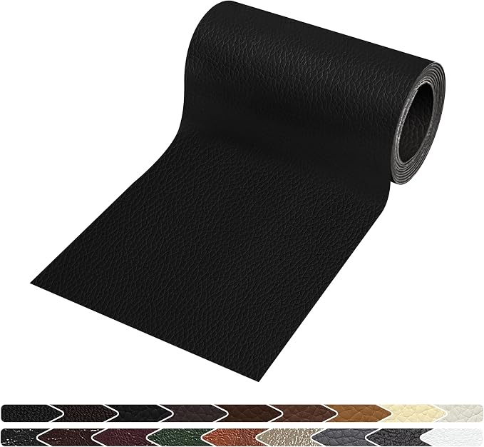 KING MOUNTAIN Leather Repair Patch, 4 x 63 Inches self Adhesive Leather Repair