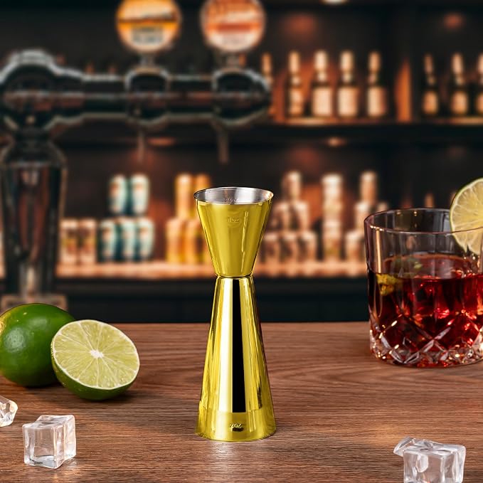 Briout Jigger for Bartending, Double Cocktail Jigger Japanese Premium 304 Food