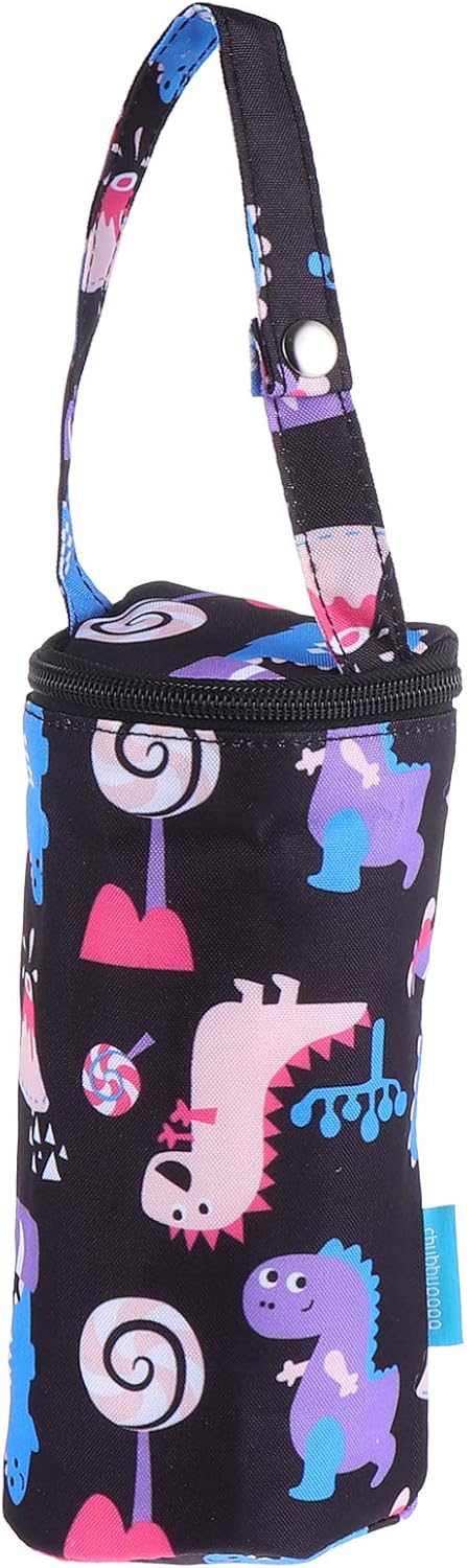 Kisangel Insulated Milk Bottle Carrier - Baby Water Bottle Strap Bag for Travel and Outdoor Use - Keep Warm Carrying Sleeve Pouch 20X12X1cm