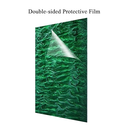 TOEPODO Pearlescent Ripple Cast Acrylic Sheets 1/8inch Thick Marble Acrylic