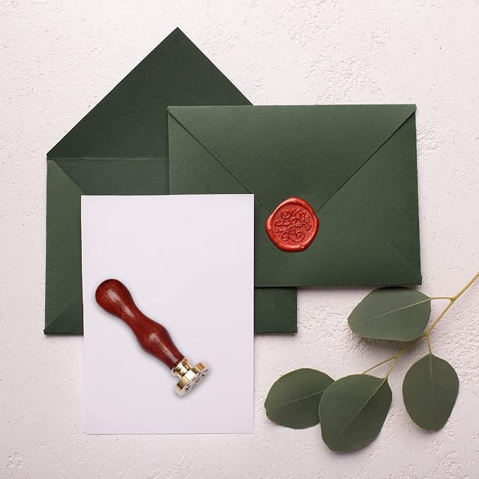 Sealing Wax Sticks 12P with Glue Gun, Luxiv 5.4" Sealing Waxs Stick 10MM Fire