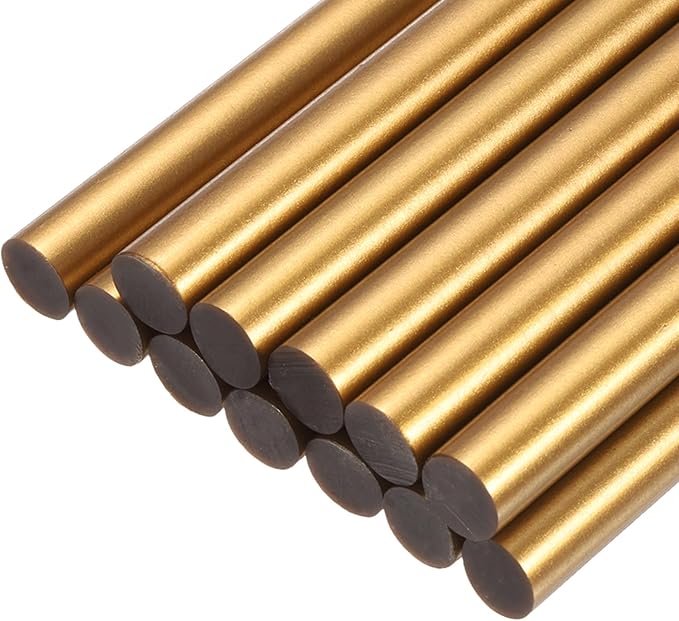 uxcell Mini Hot Glue Sticks for Glue Gun 11mm x 100mm Bronze Gold 12pcs