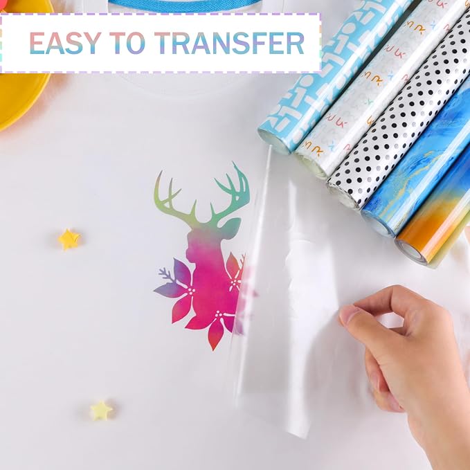 HTVRONT Tie Dye HTV Heat Transfer Vinyl Rolls