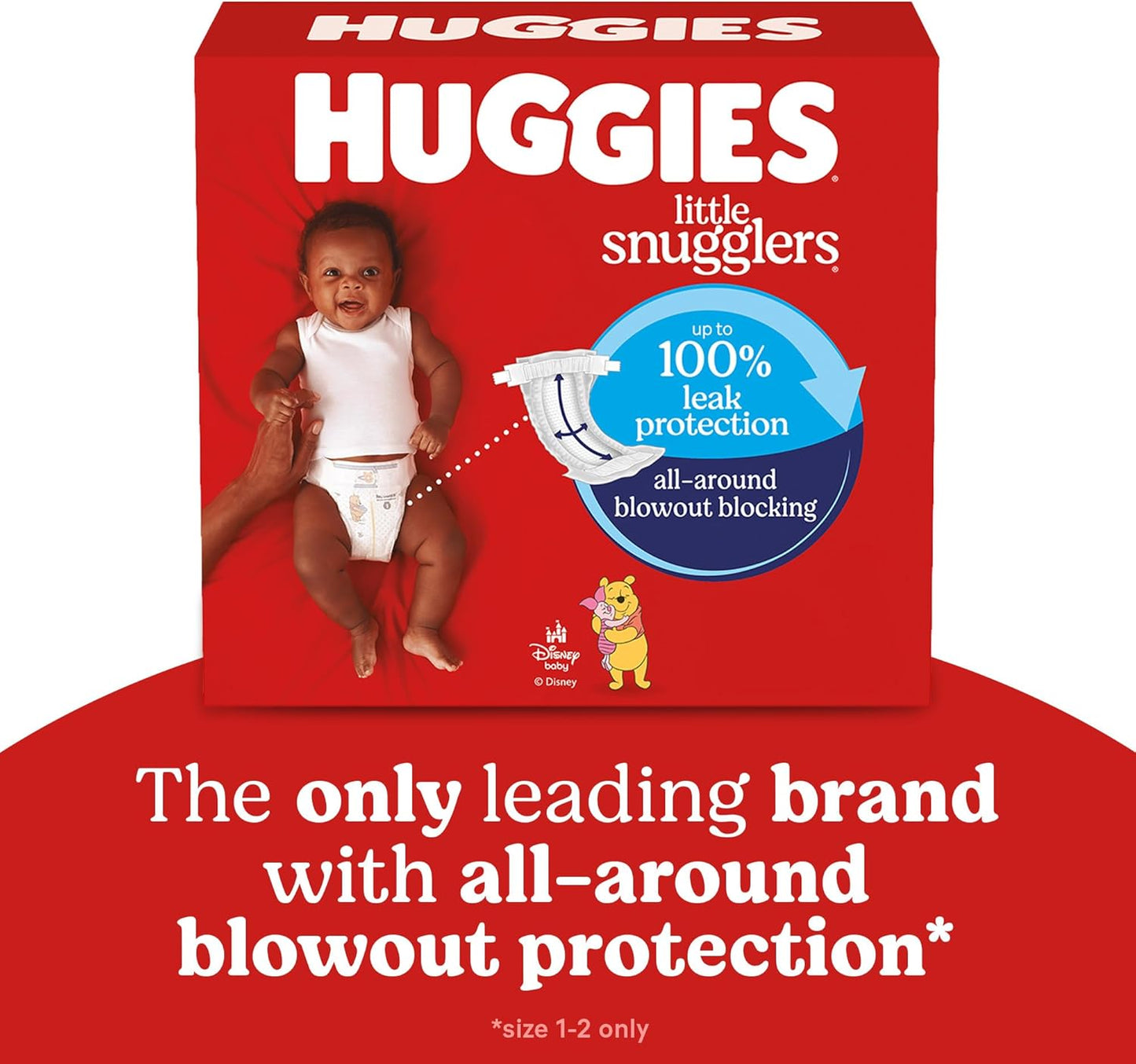 Huggies Size 4 Diapers, Little Snugglers Baby Diapers, Size 4 (22-37 lbs), 22 Count, Packaging May Vary