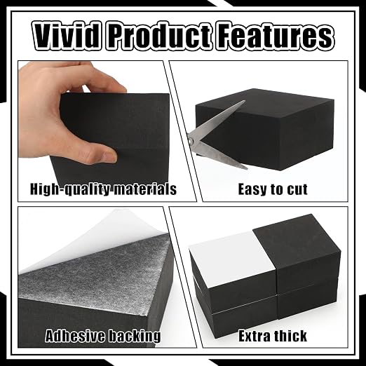 4 Pcs 2" Thick Foam Padding Sheet