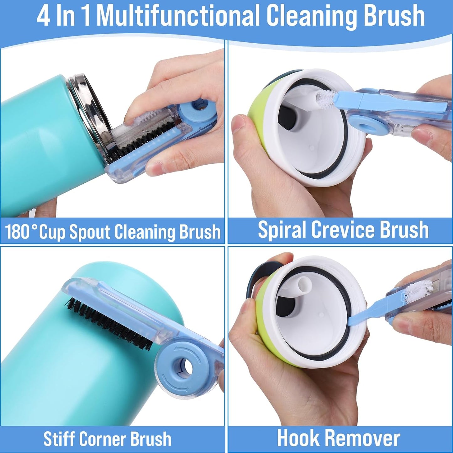 XANGNIER Water Bottle Cleaner Brush Set