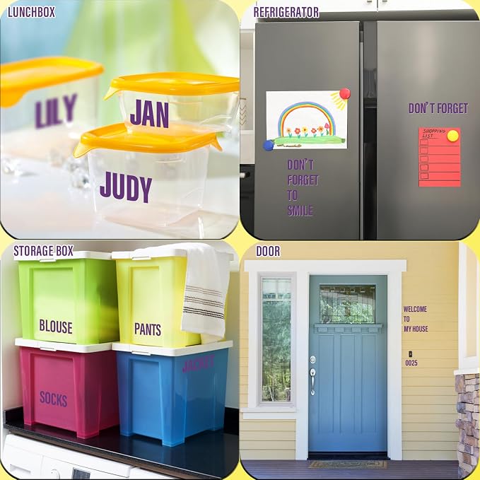Letter Stickers, Mailbox Numbers, 2 Inch Waterproof Vinyl Alphabet | 2 Inch