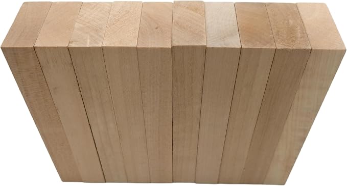 10PCS Basswood Carving Blocks, Whittling Wood Carving Kit, Unfinished Wooden