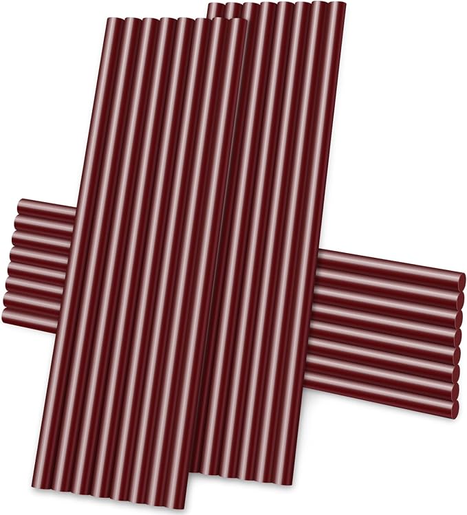 Manarty Wine Red Hot Glue Sticks, All Temperature Adhesive EVA Glue Sticks
